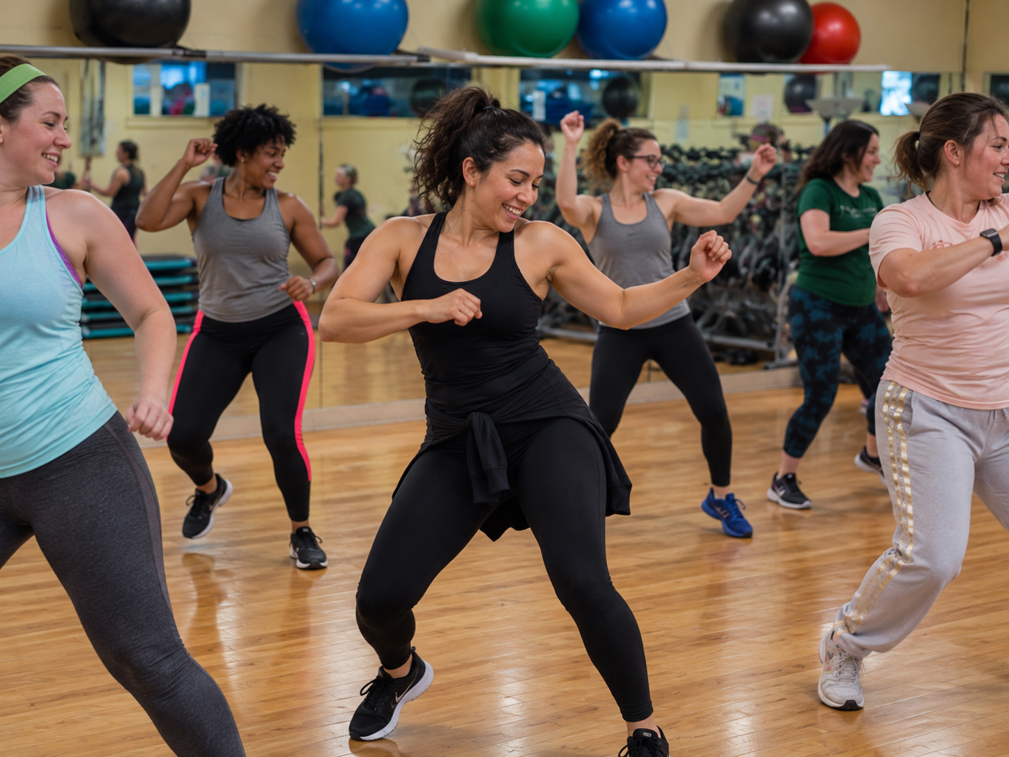 Group X class at Mike's Fitness JP in Jamaica Plain